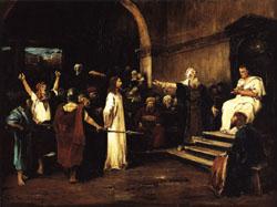 Mihaly Munkacsy Christ before Pilate oil painting image